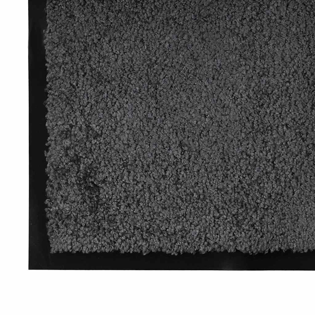 Otirač Antracit 60 x 40 x 1.2 cm Teddy tkanina