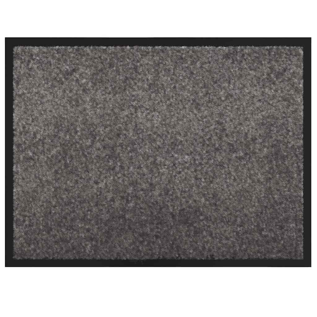 Otirač Svijetlo siva 60 x 40 x 1.2 cm Teddy tkanina