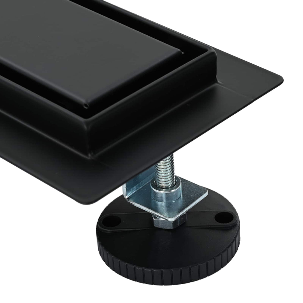 Tuš kanal 2-u-1 sa 360° sifonom Crna 80 cm Nehrđajući čelik 304