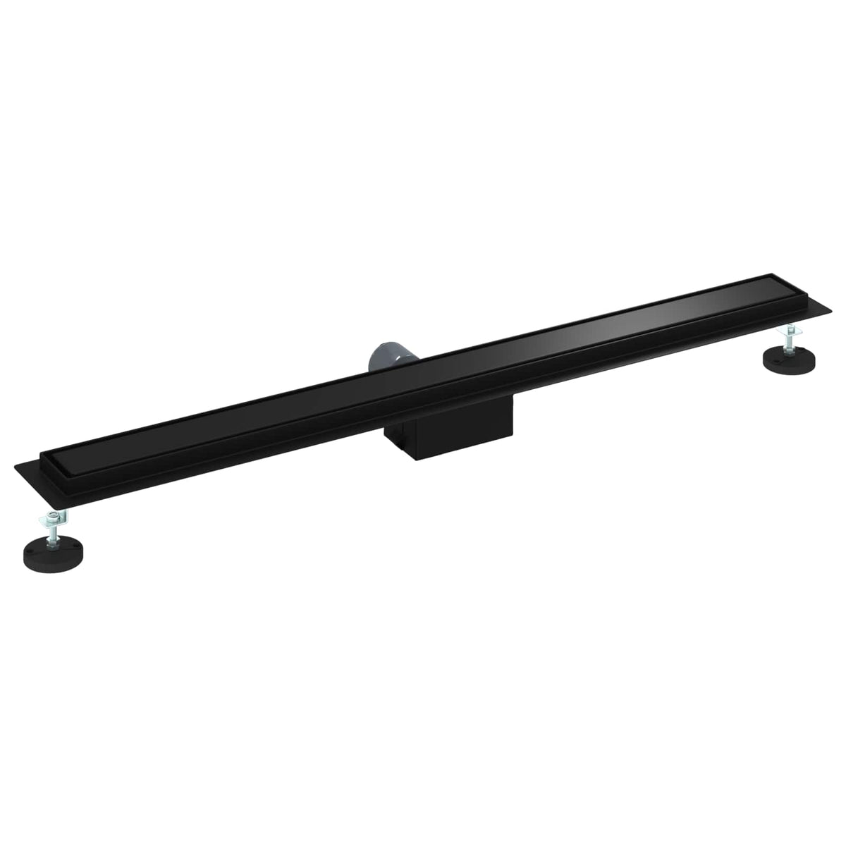 2 u 1 odvod za tuš Crna 100 cm Nehrđajući čelik 304