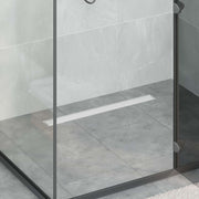 2 u 1 odvod za tuš Srebrno 80 cm Nehrđajući čelik 304