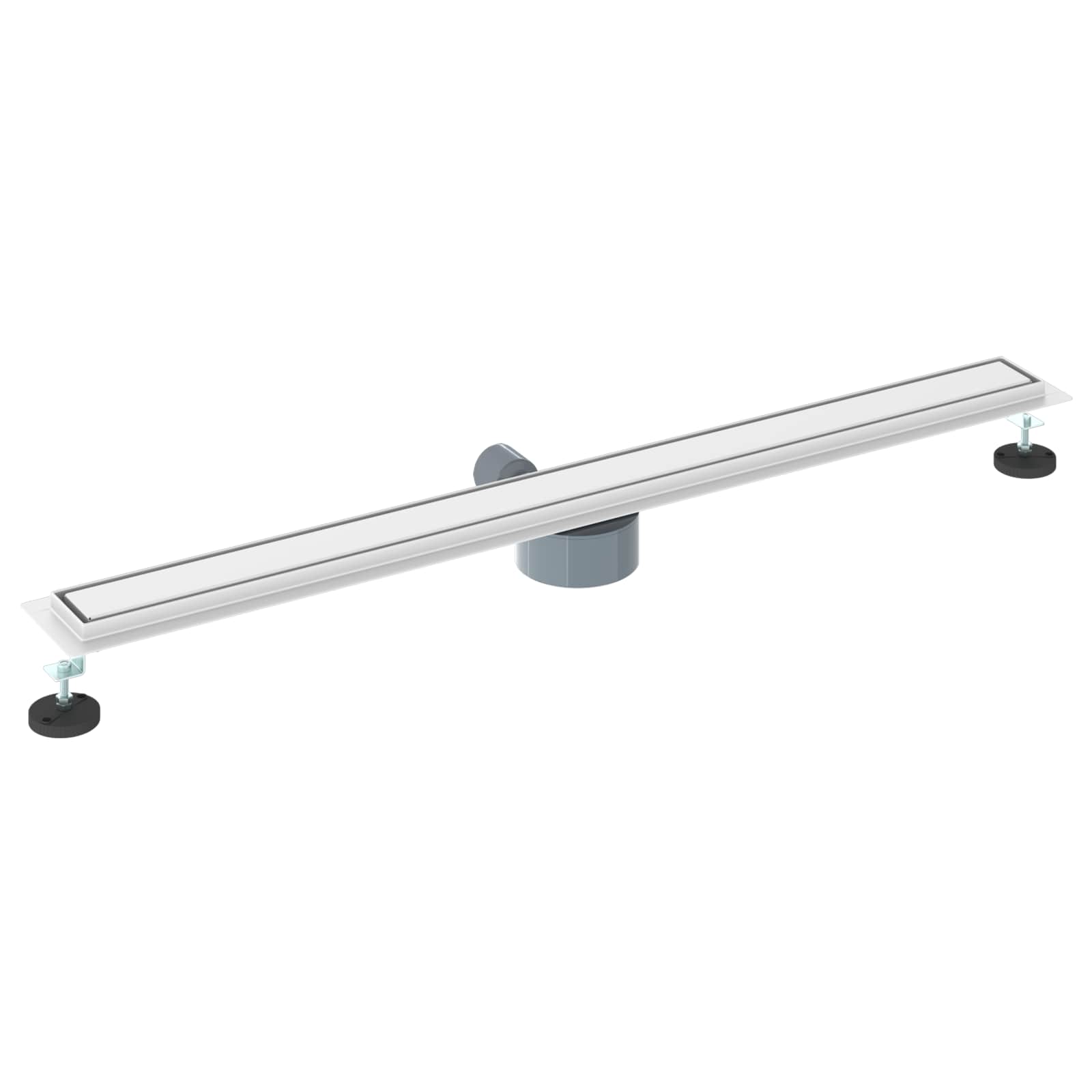 Tuš kanal 2-u-1 sa 360° sifonom Srebrno 100 cm