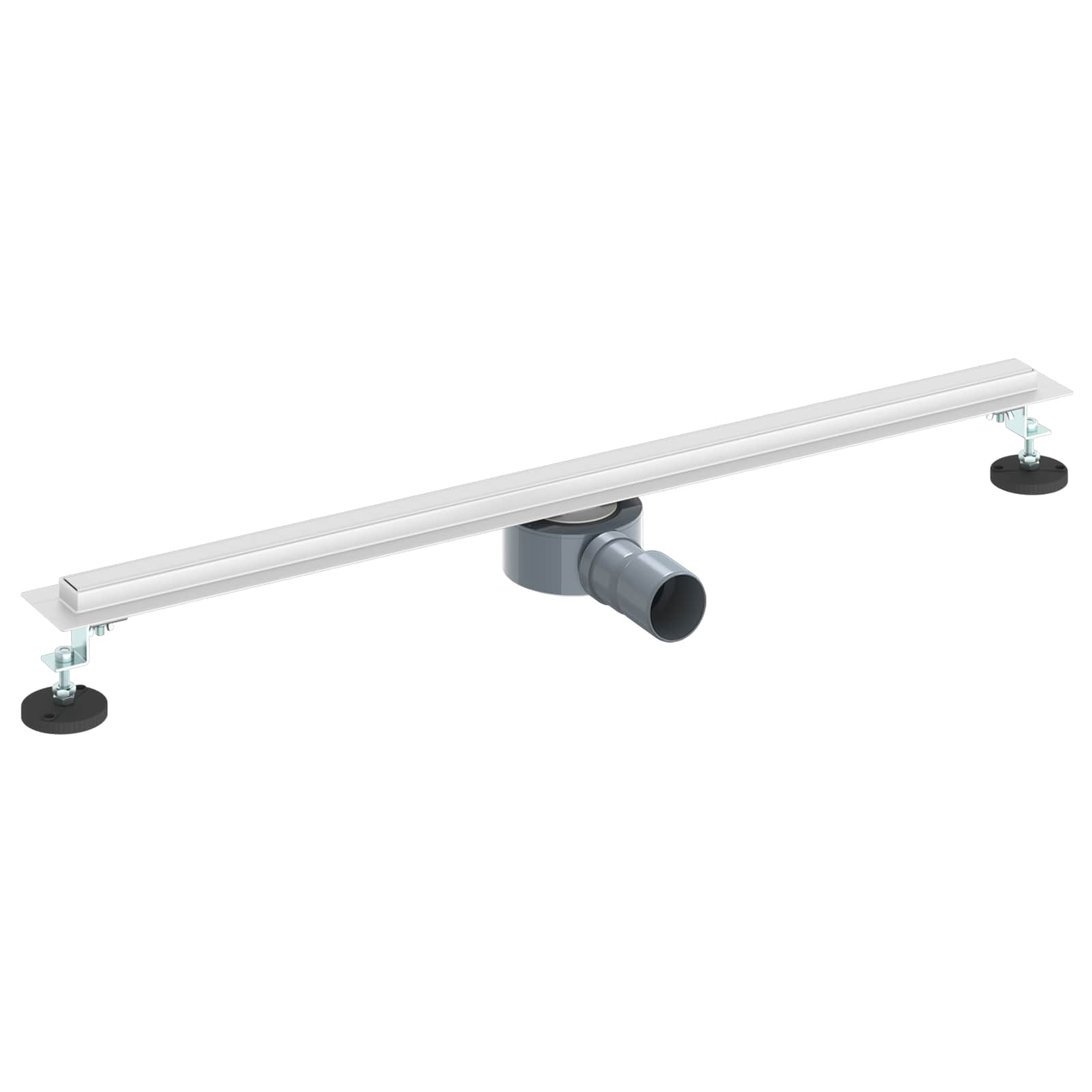 360° Odvod za tuširanje s tankim modelom Srebrno 80 cm