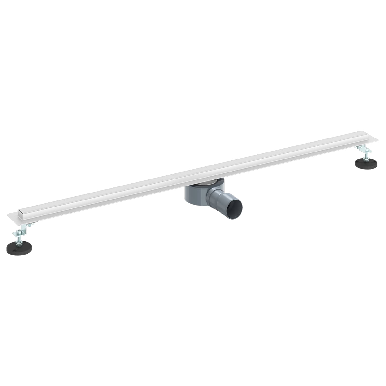 360° Odvod za tuširanje s tankim modelom Srebrno 100 cm