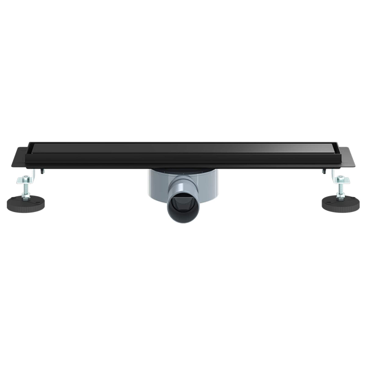 Tuš kanal 2-u-1 sa 360° sifonom Crna 50 cm Nehrđajući čelik 304
