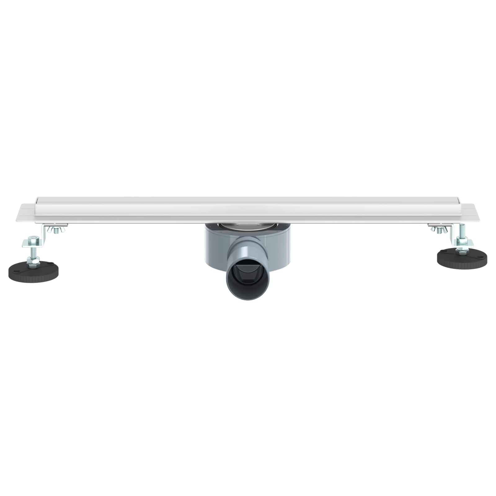360° Odvod za tuširanje s tankim modelom Srebrno 50 cm