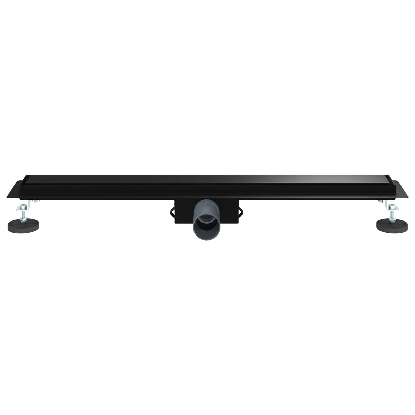 2 u 1 odvod za tuš Crna 70 cm Nehrđajući čelik 304