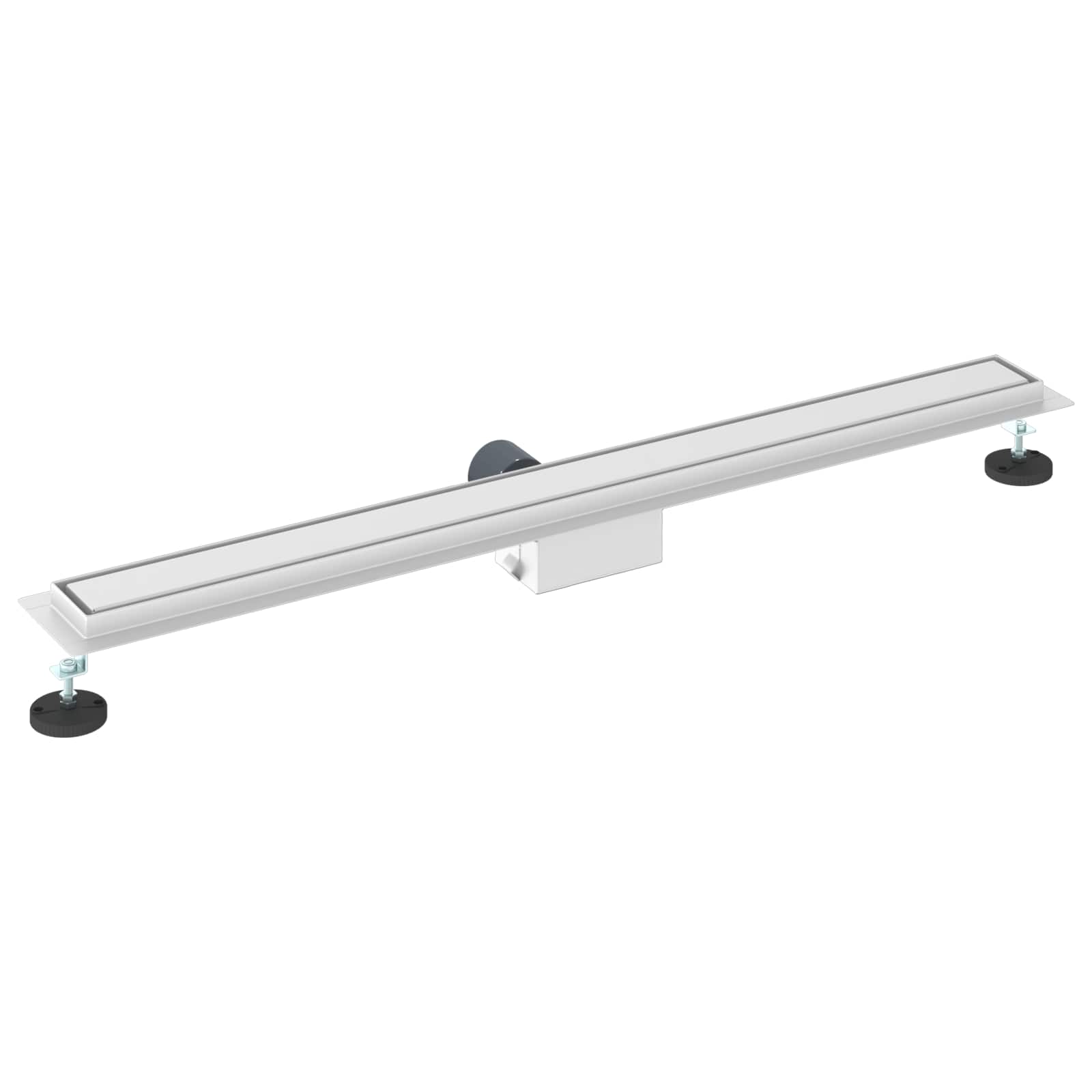 2 u 1 odvod za tuš Srebrno 100 cm Nehrđajući čelik 304