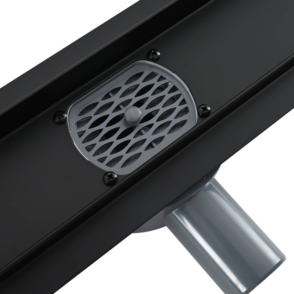 Tuš kanal 2-u-1 sa 360° sifonom Crna 100 cm