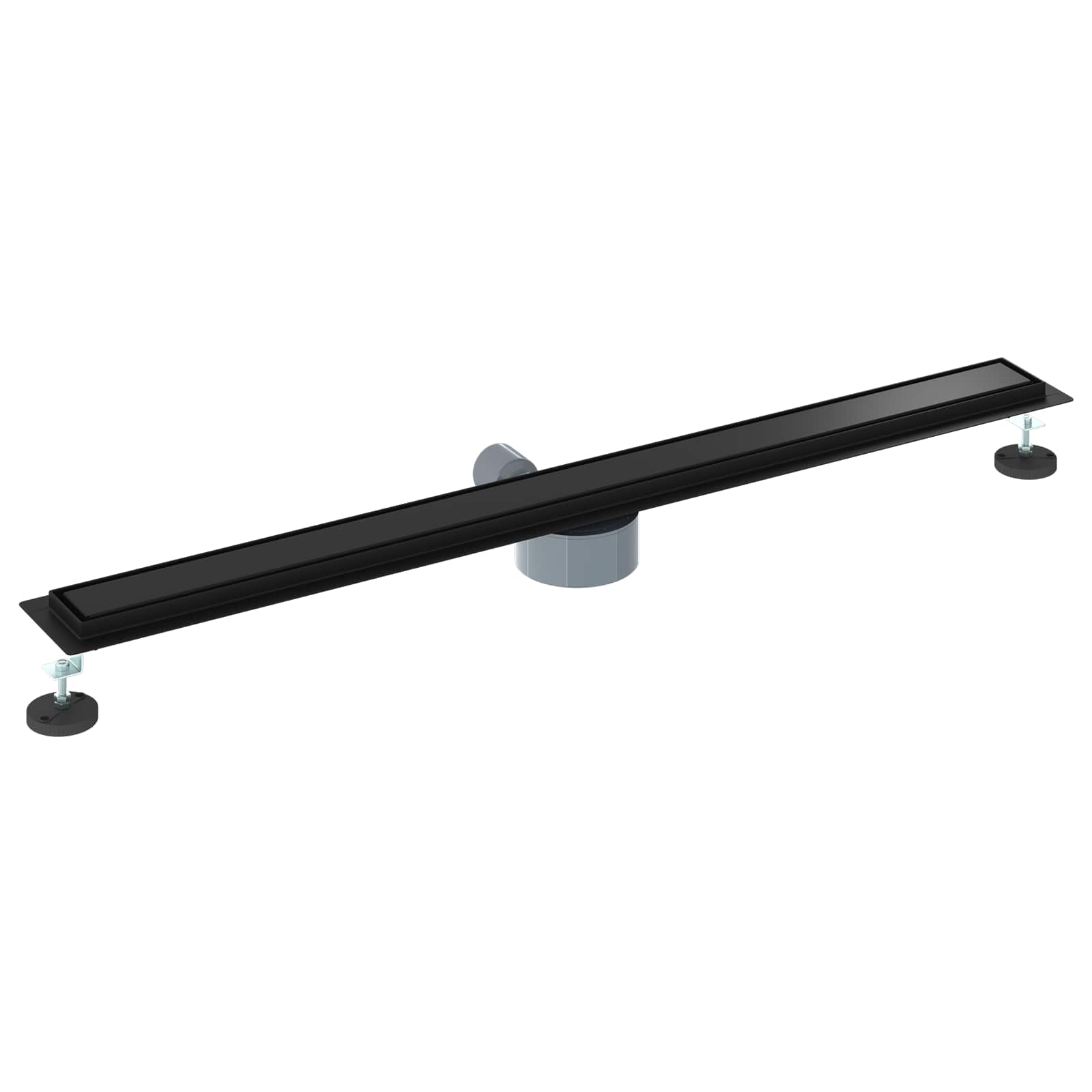 Tuš kanal 2-u-1 sa 360° sifonom Crna 100 cm