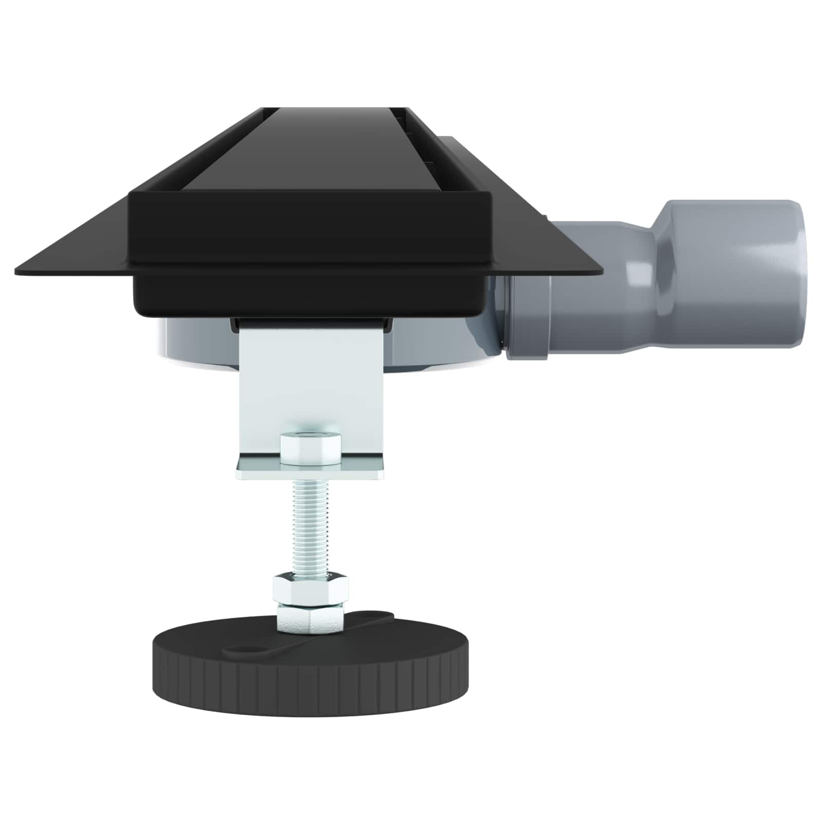 Tuš kanal 2-u-1 sa 360° sifonom Crna 100 cm