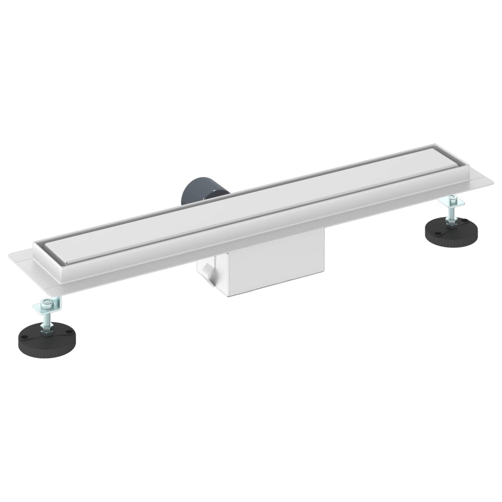 2 u 1 odvod za tuš Srebrno 60 cm Nehrđajući čelik 304