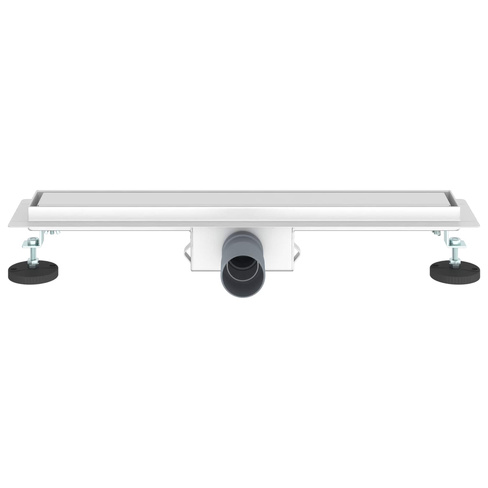2 u 1 odvod za tuš Srebrno 60 cm Nehrđajući čelik 304