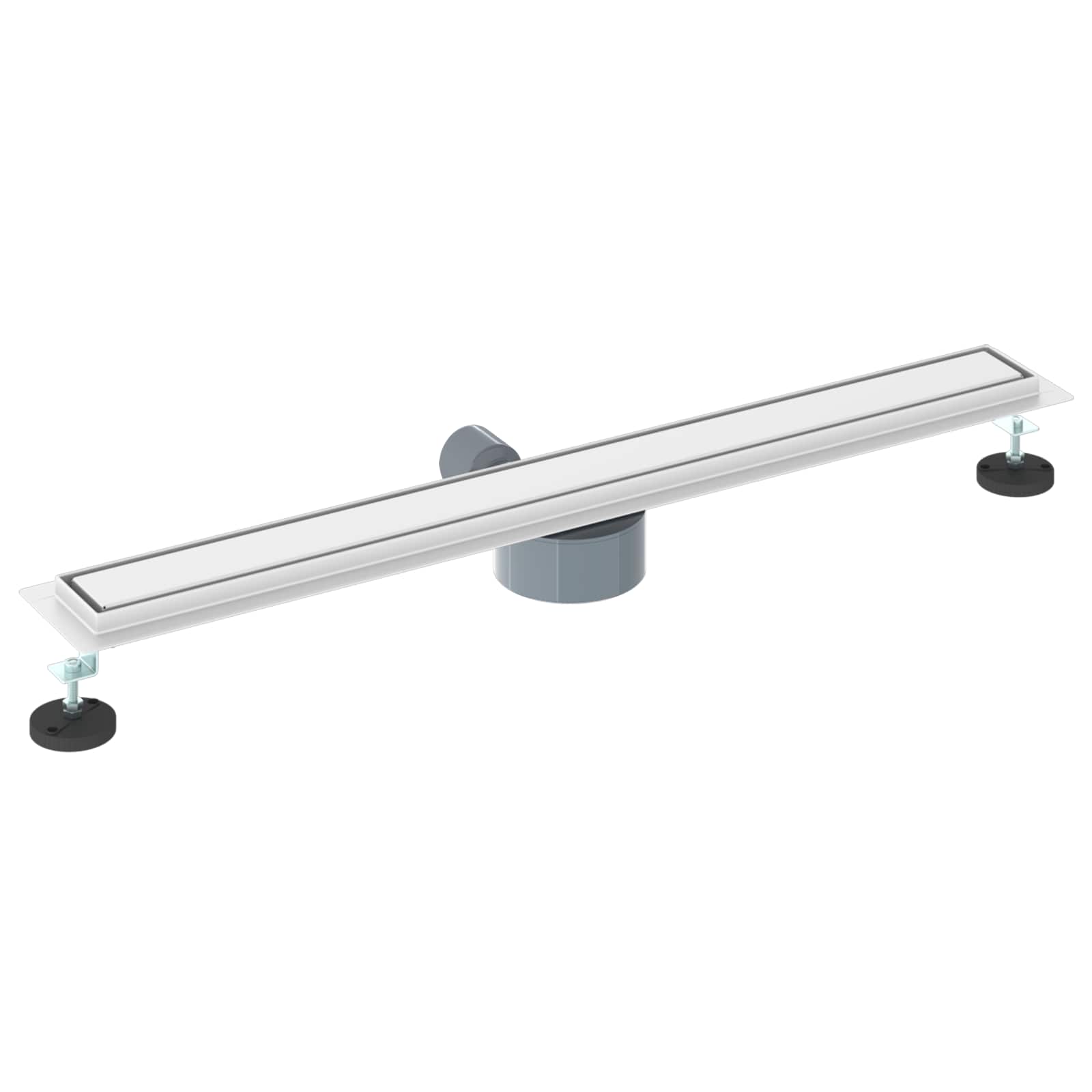 Tuš kanal 2-u-1 sa 360° sifonom Srebrno 80 cm