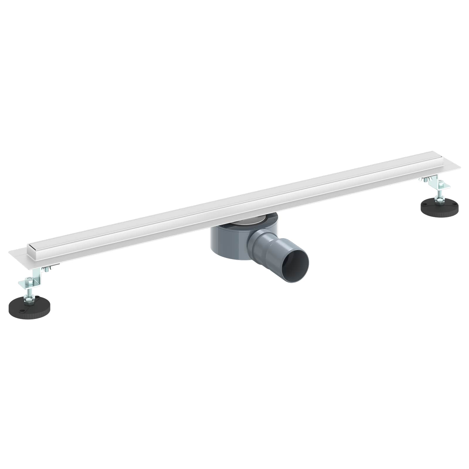 360° Odvod za tuširanje s tankim modelom Srebrno 70 cm