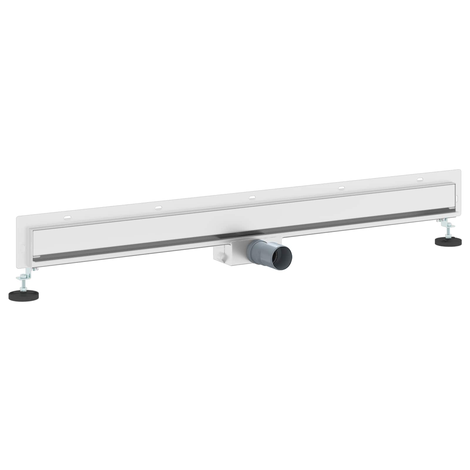 Odvod za tuš montiran na zid Srebrno 100 cm