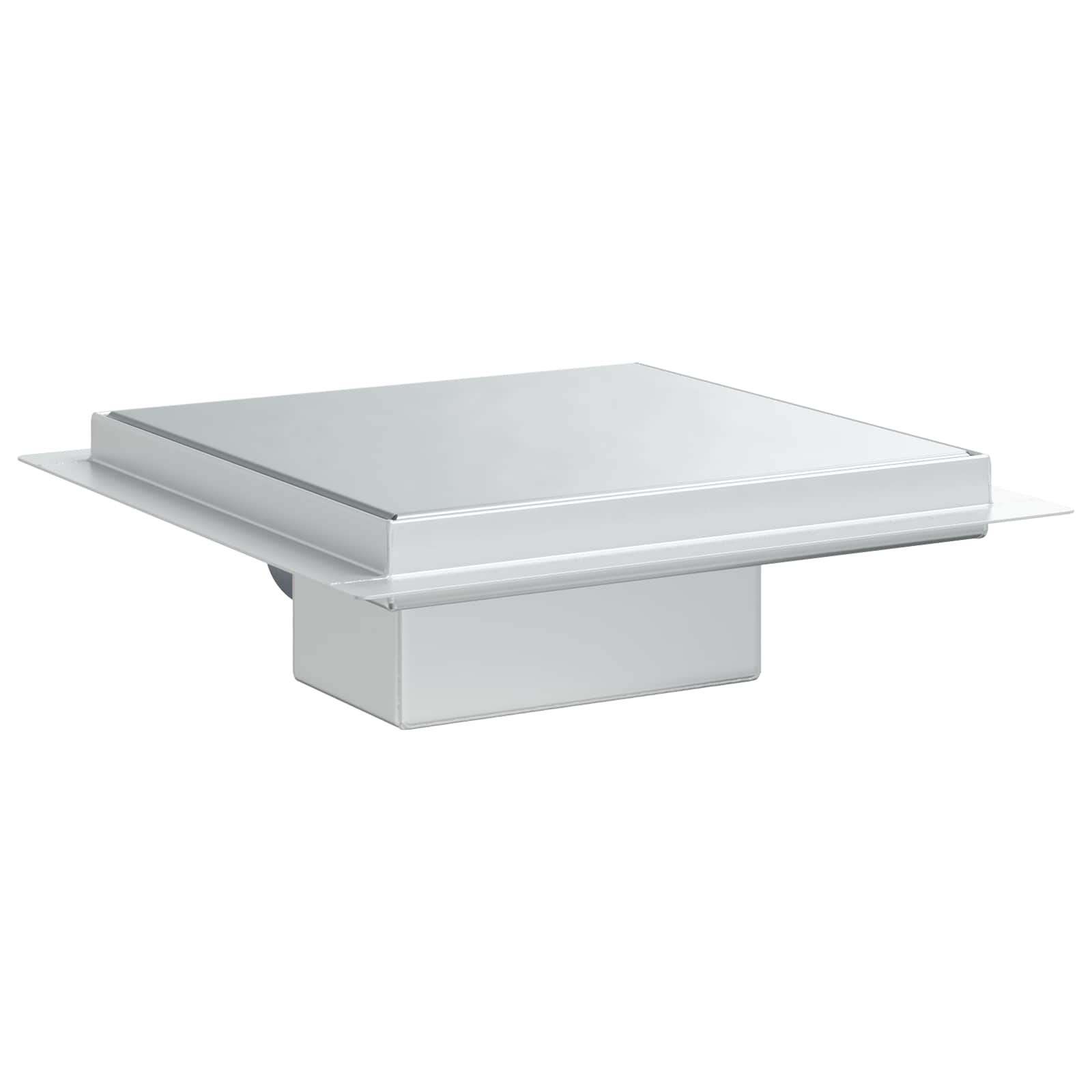 2 u 1 odvod za tuš Srebrno 20 x 20 cm Nehrđajući čelik 304