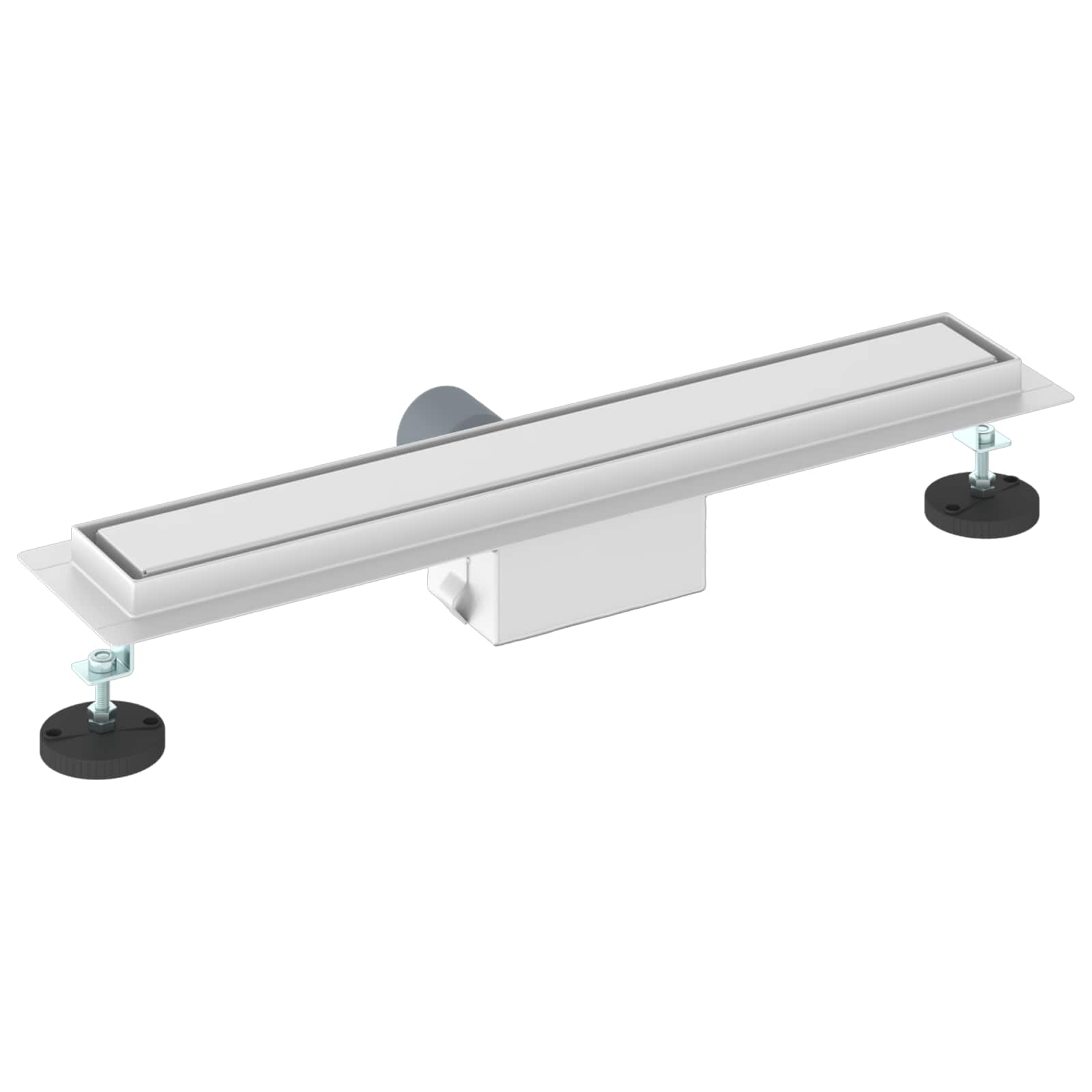 2 u 1 odvod za tuš Srebrno 50 cm Nehrđajući čelik 304