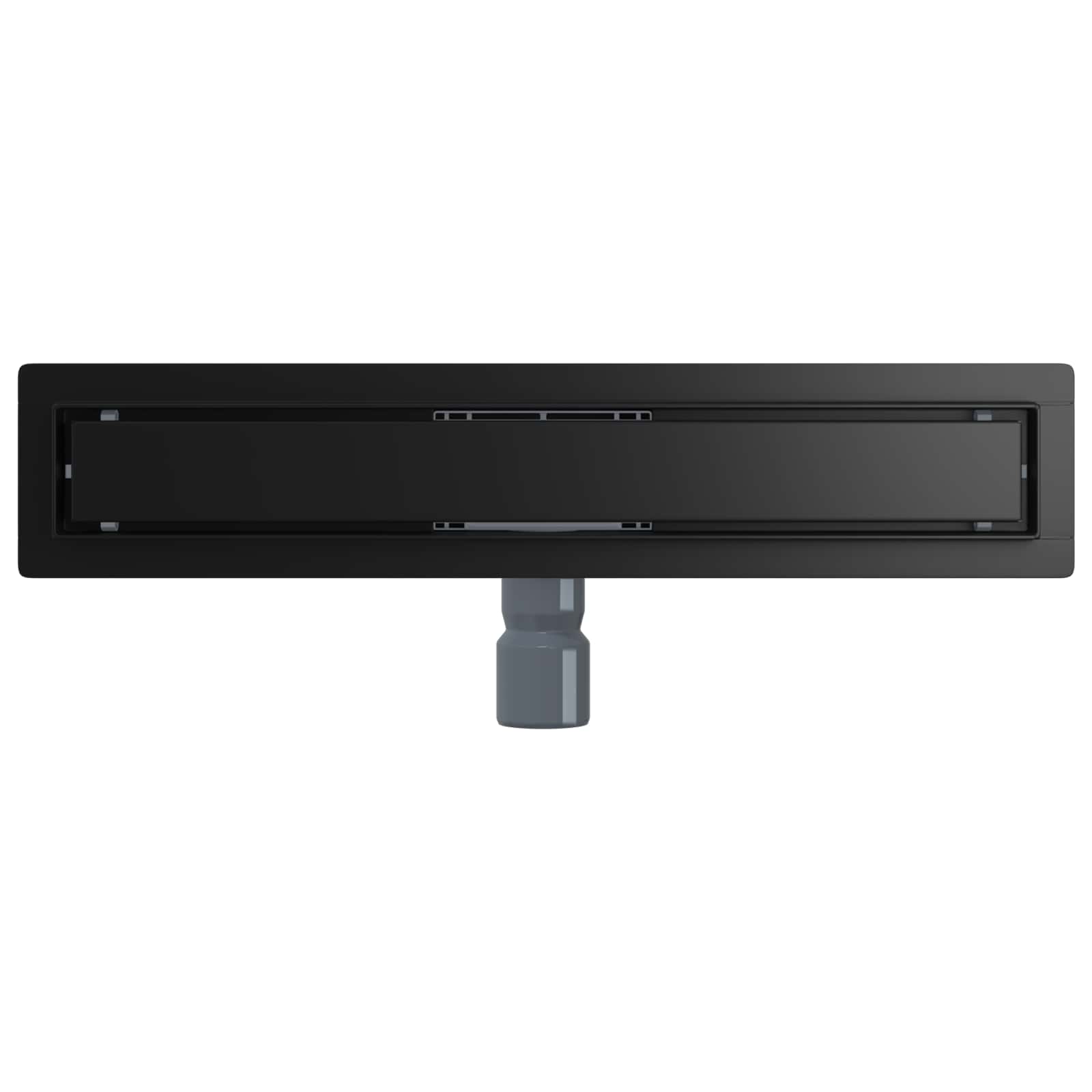 2 u 1 odvod za tuš Crna 50 cm Nehrđajući čelik 304