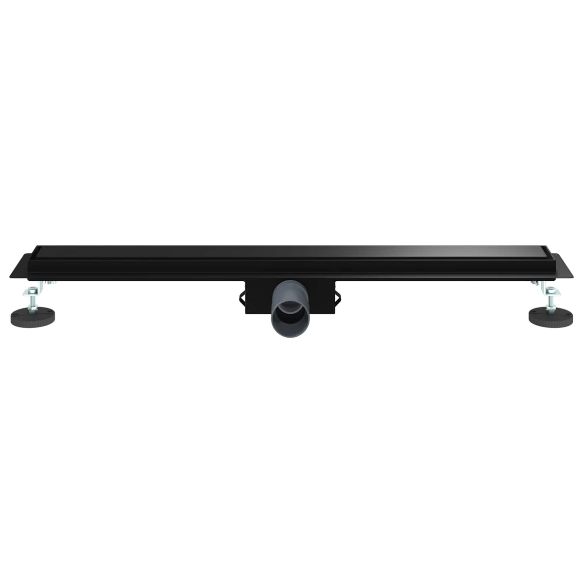 2 u 1 odvod za tuš Crna 80 cm Nehrđajući čelik 304