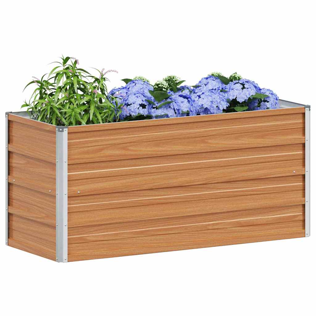 Povišena vrtna gredica Svijetlosmeđa 100 x 40 x 45 cm