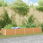 Povišena vrtna gredica Svijetlosmeđa 320 x 80 x 45 cm