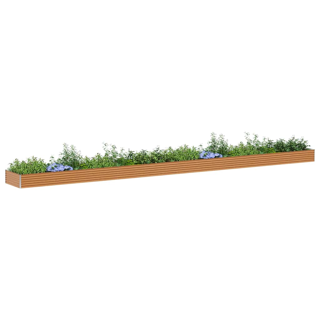 Povišena vrtna gredica 970 x 100 x 36 cm Cinkani čelik