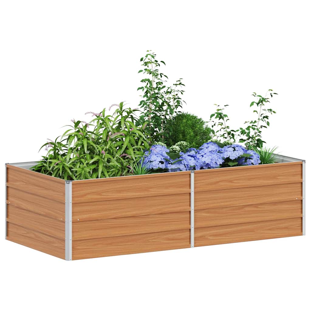 Povišena vrtna gredica Svijetlosmeđa 160 x 80 x 45 cm