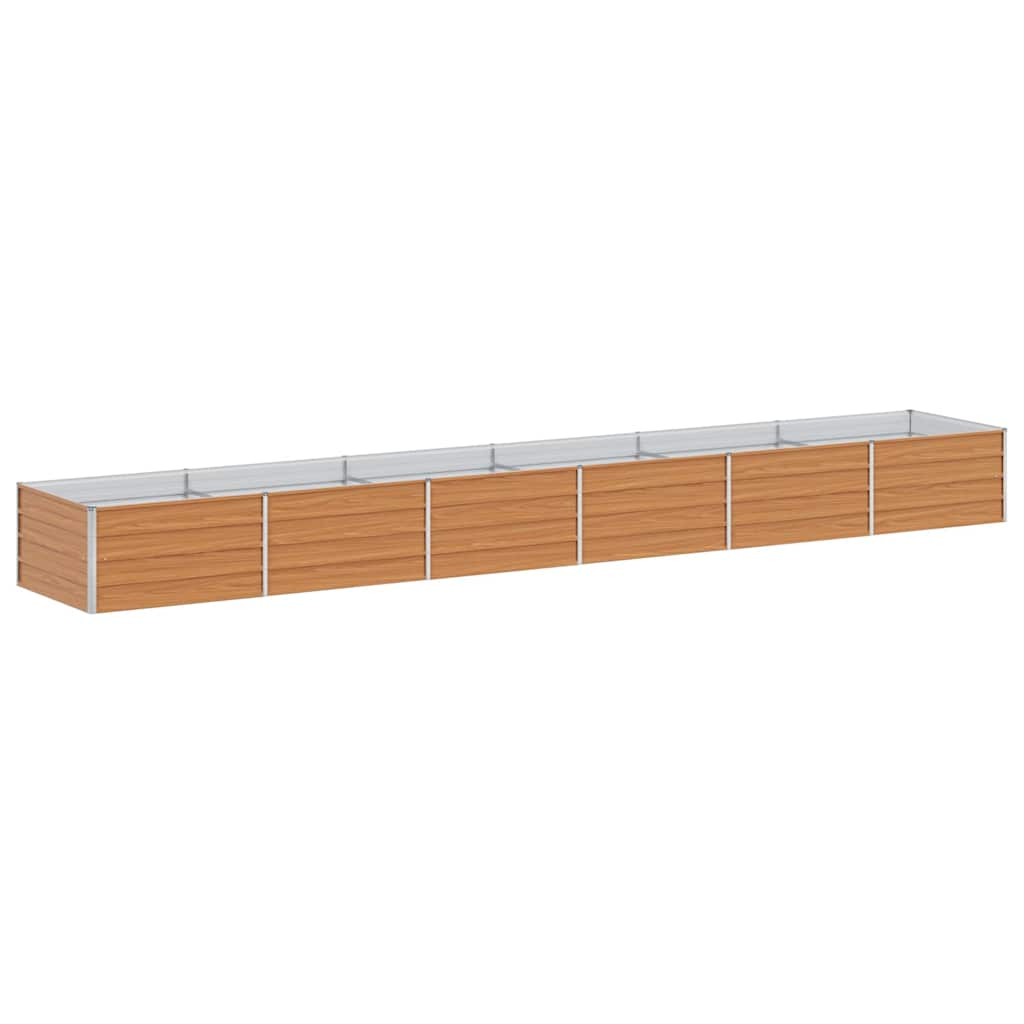 Povišena vrtna gredica Svijetlosmeđa 480 x 80 x 45 cm