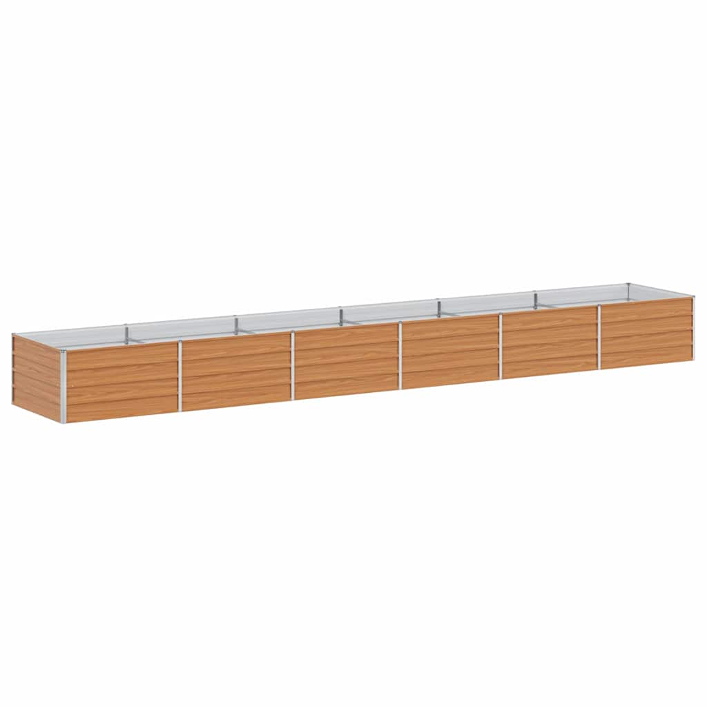 Povišena vrtna gredica Svijetlosmeđa 480 x 80 x 45 cm