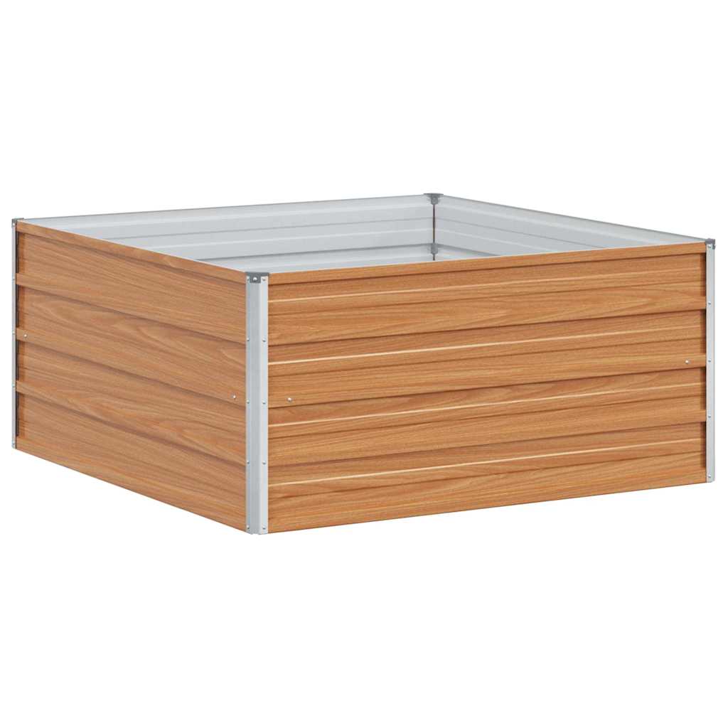 Povišena vrtna gredica Svijetlosmeđa 100 x 100 x 45 cm