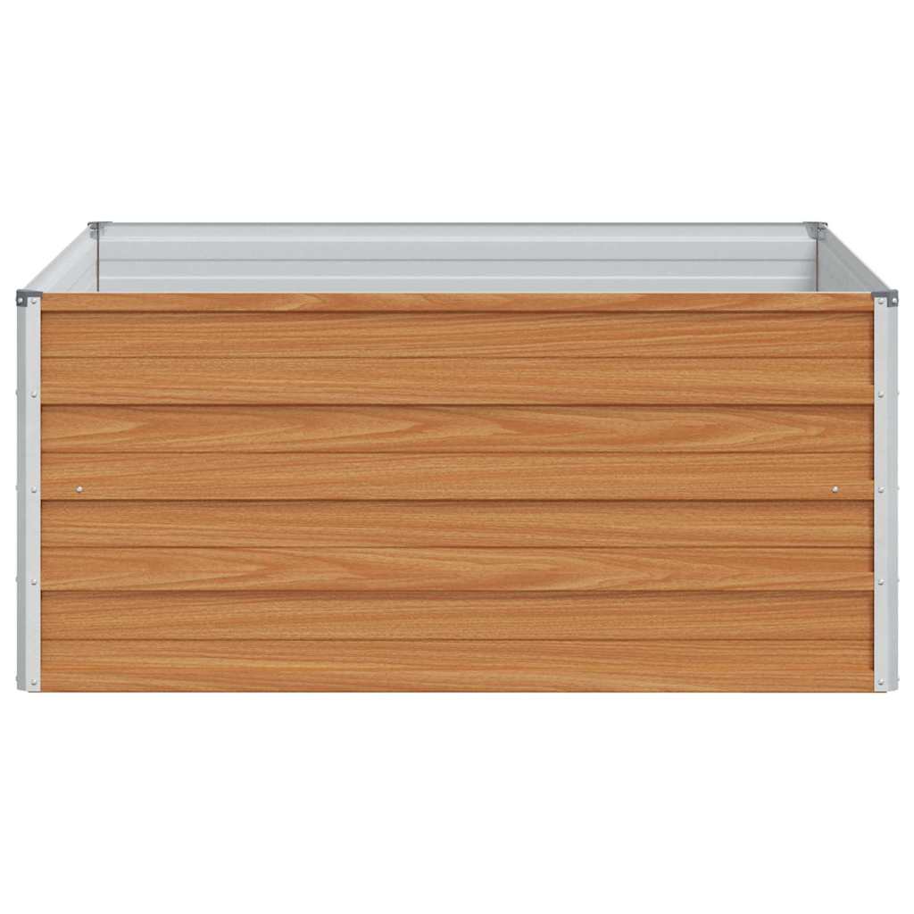 Povišena vrtna gredica Svijetlosmeđa 100 x 100 x 45 cm