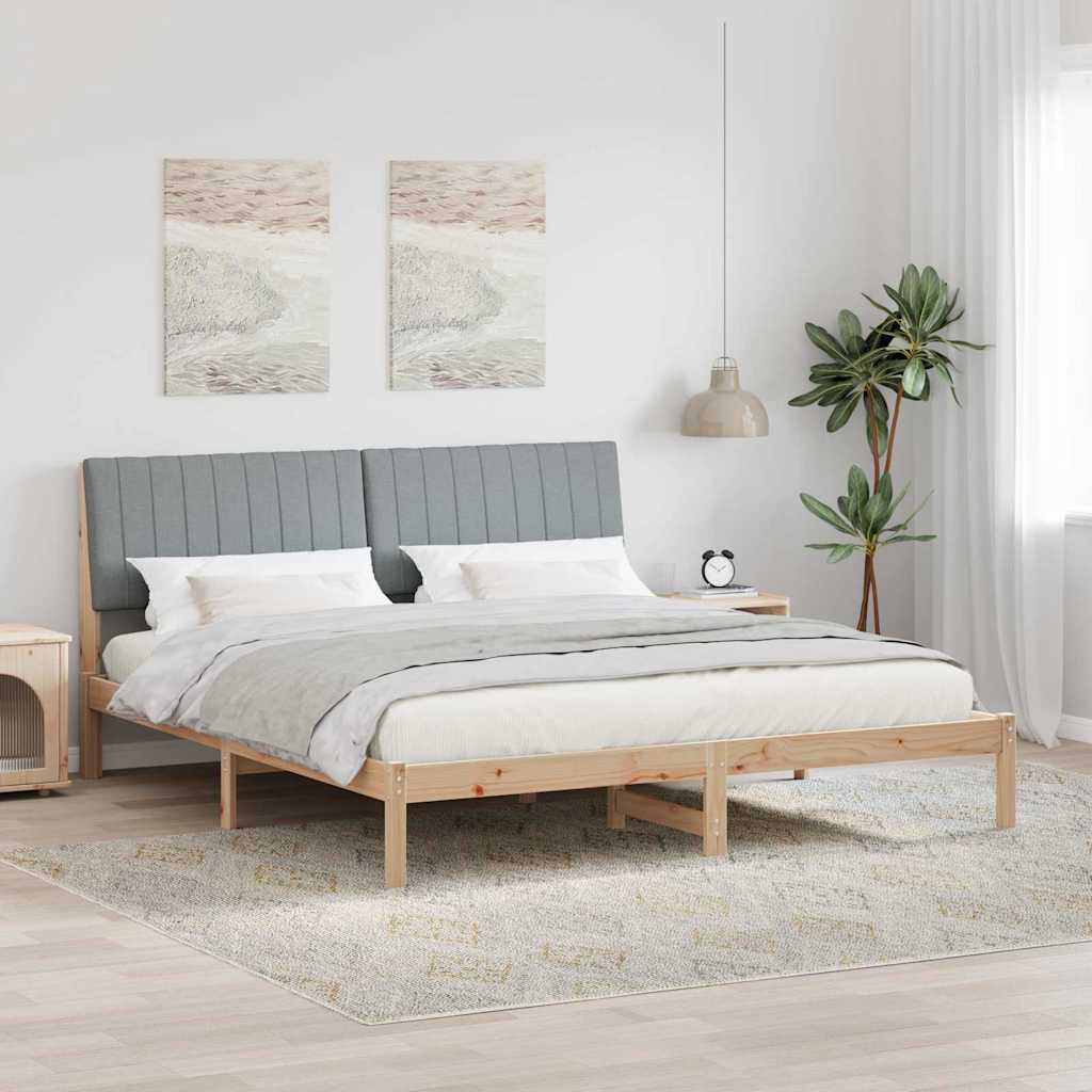 Krevetna konstrukcija Smeđa 180 x 200 cm Čvrsto borovo drvo