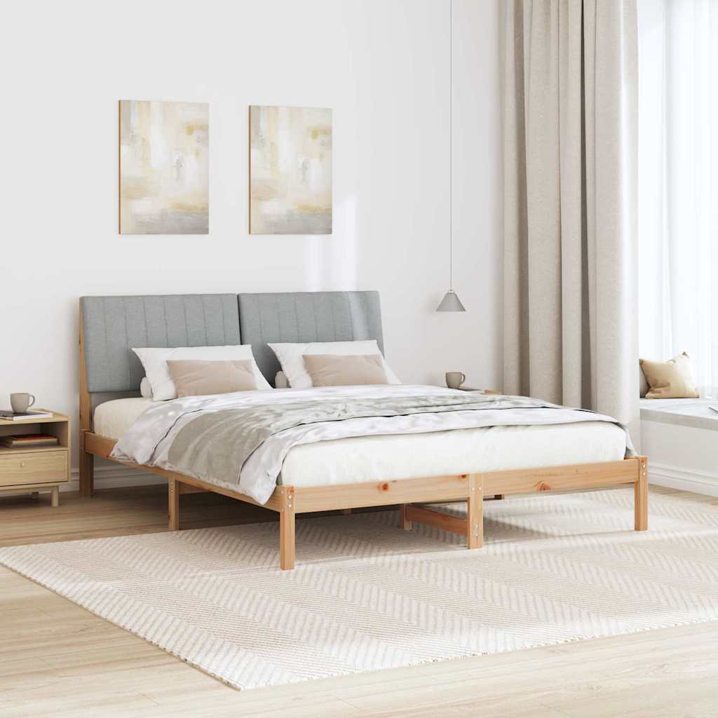Krevetna konstrukcija Smeđa 180 x 200 cm Čvrsto borovo drvo