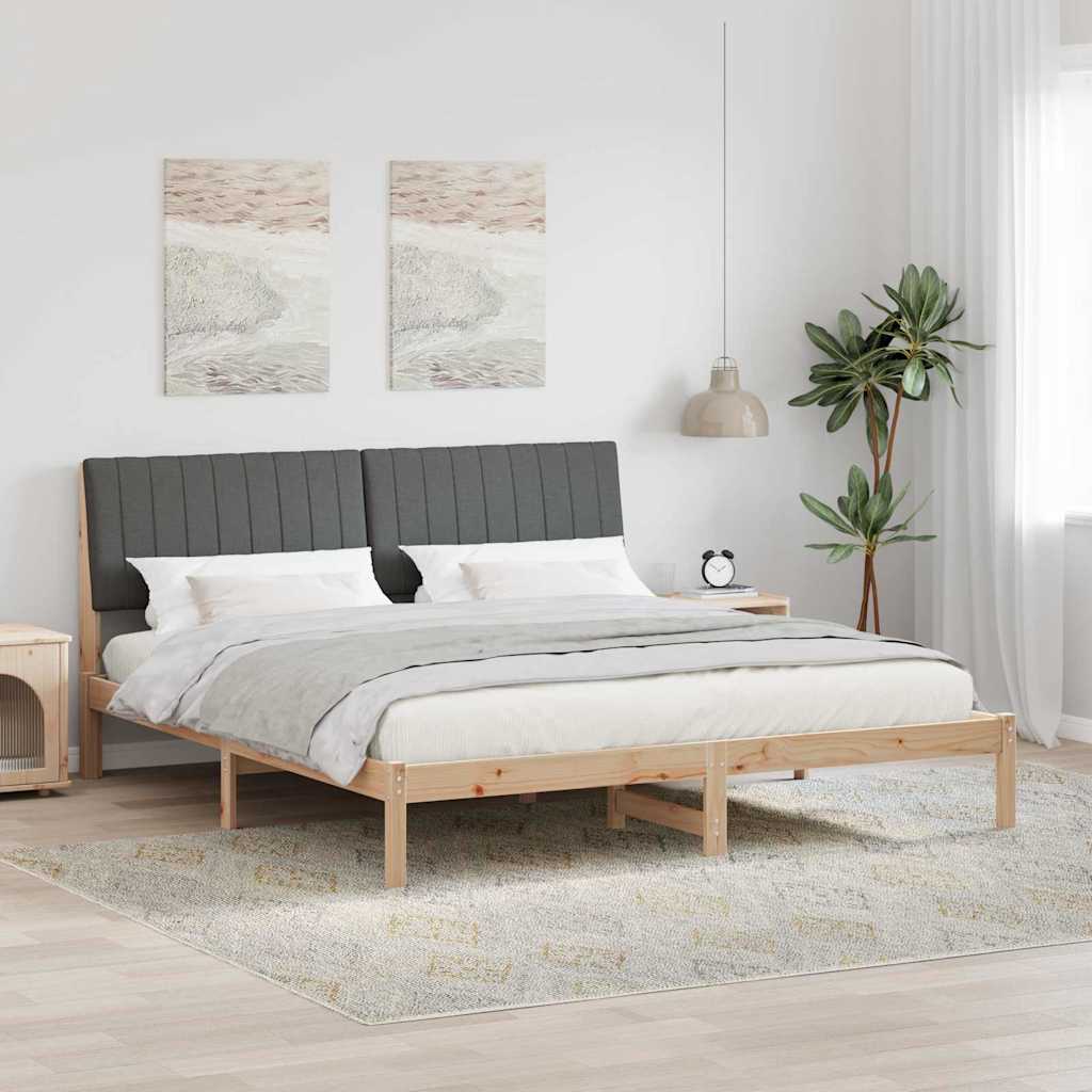 Krevetna konstrukcija Smeđa 180 x 200 cm Čvrsto borovo drvo