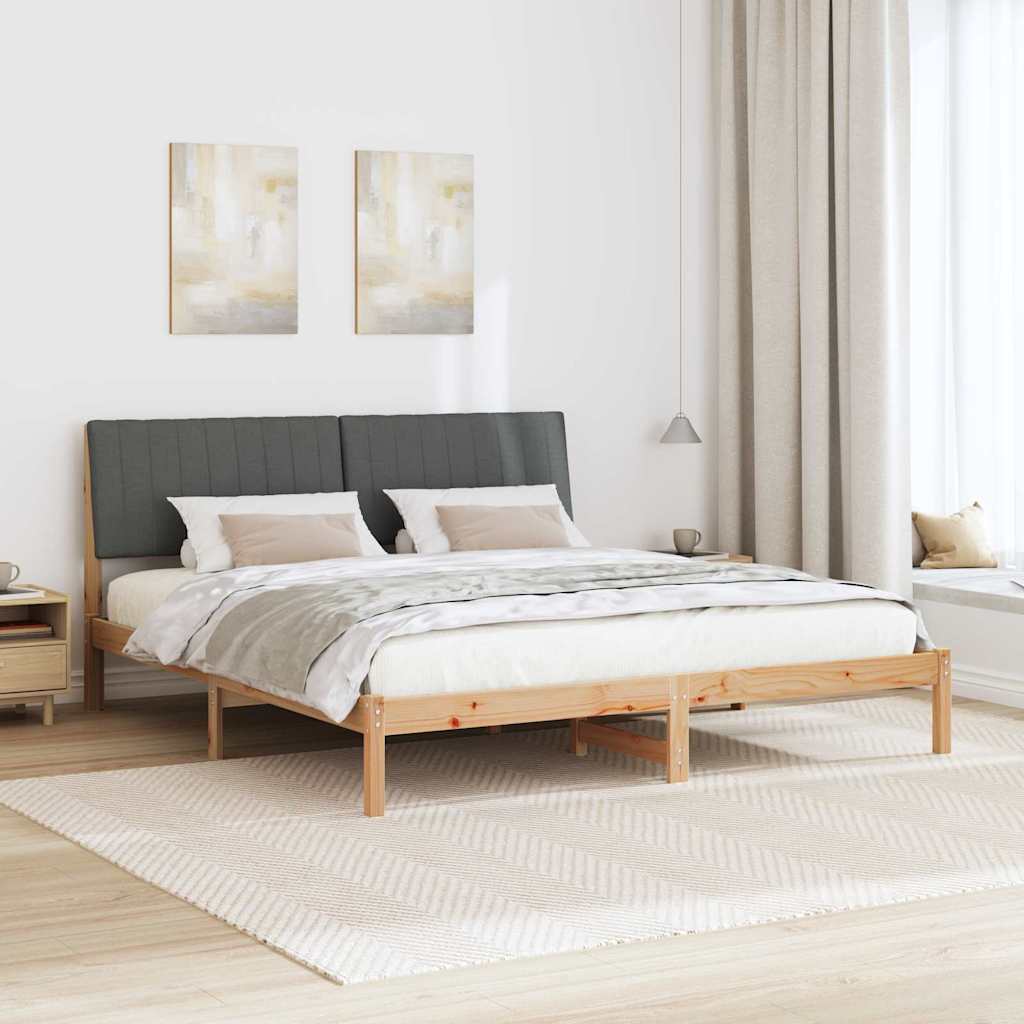 Krevetna konstrukcija Smeđa 180 x 200 cm Čvrsto borovo drvo