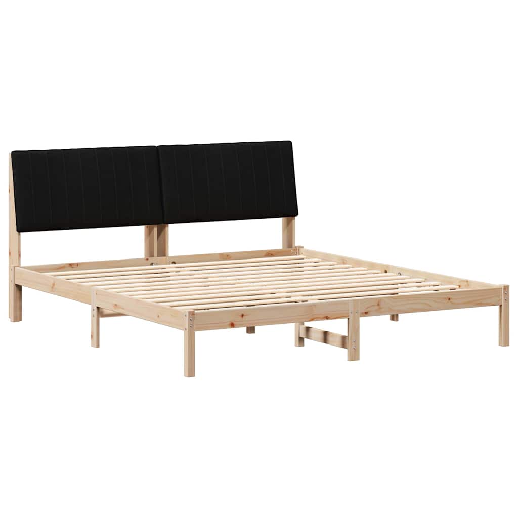 Krevetna konstrukcija Smeđa 180 x 200 cm Čvrsto borovo drvo