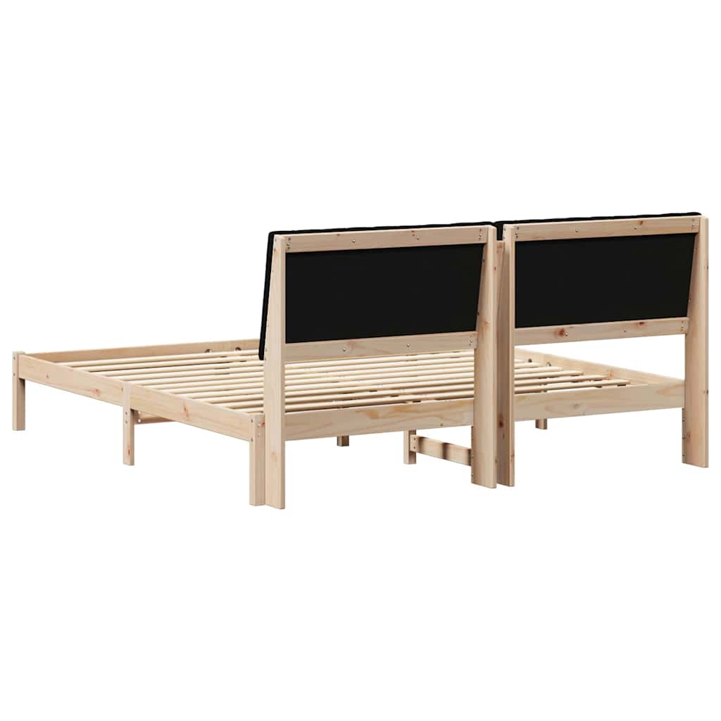 Krevetna konstrukcija Smeđa 180 x 200 cm Čvrsto borovo drvo