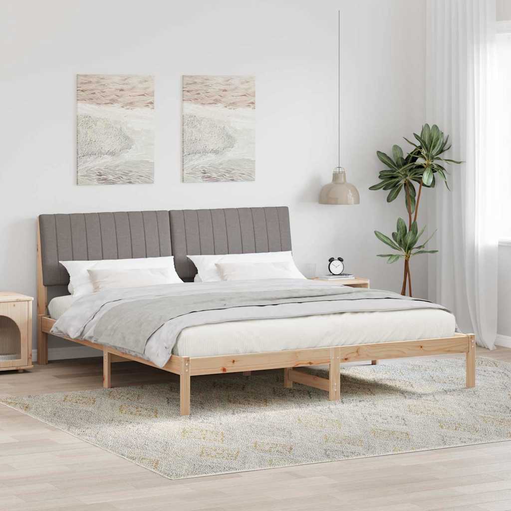 Krevetna konstrukcija Smeđa 180 x 200 cm Čvrsto borovo drvo
