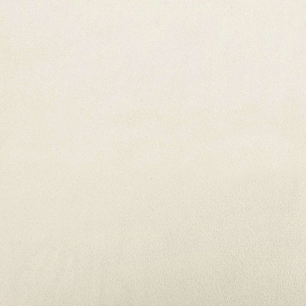 Kutni okvir kreveta Krema 80 x 200 cm Baršun