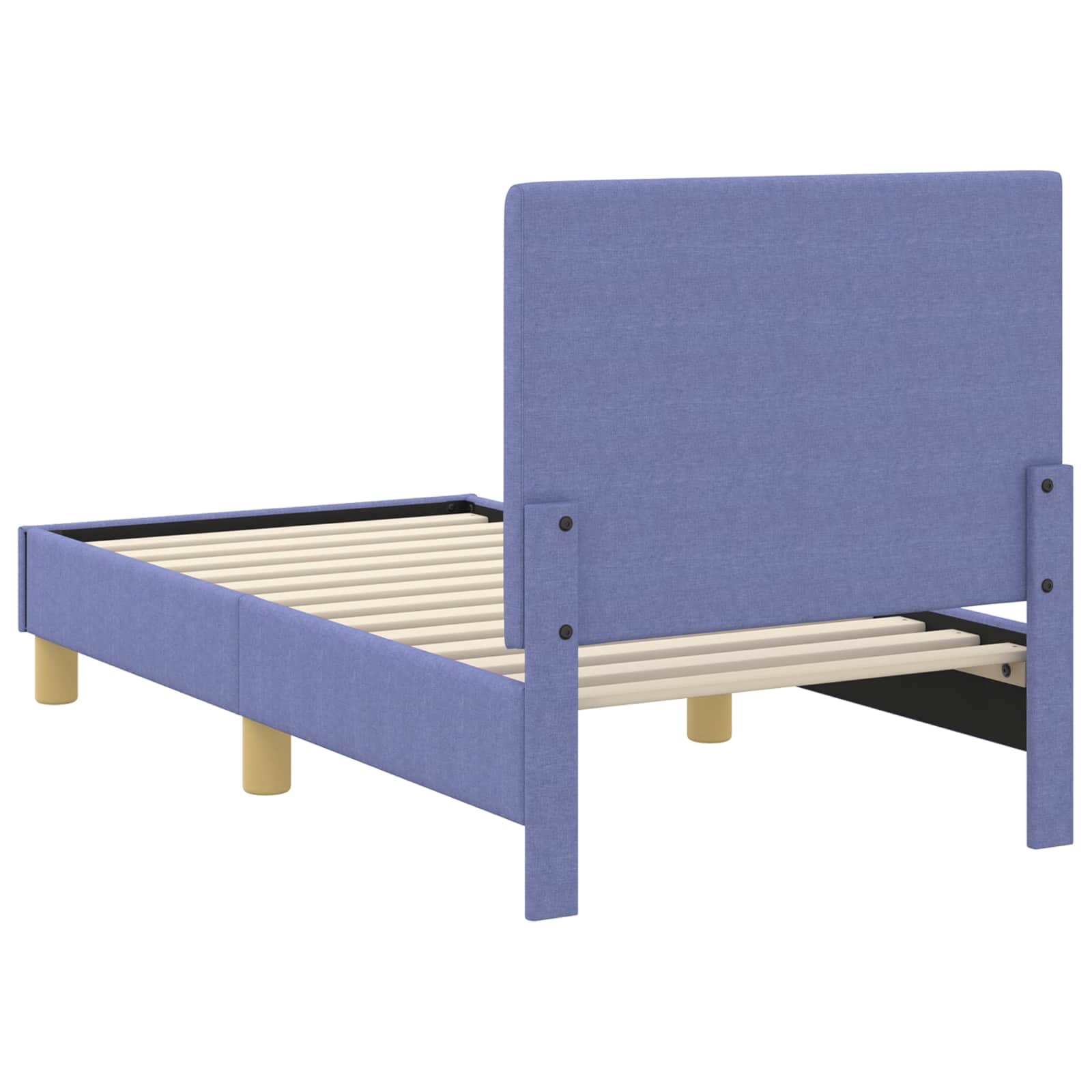 Okvir kreveta za malu djecu s naslonom Traper plava 70 x 140 cm
