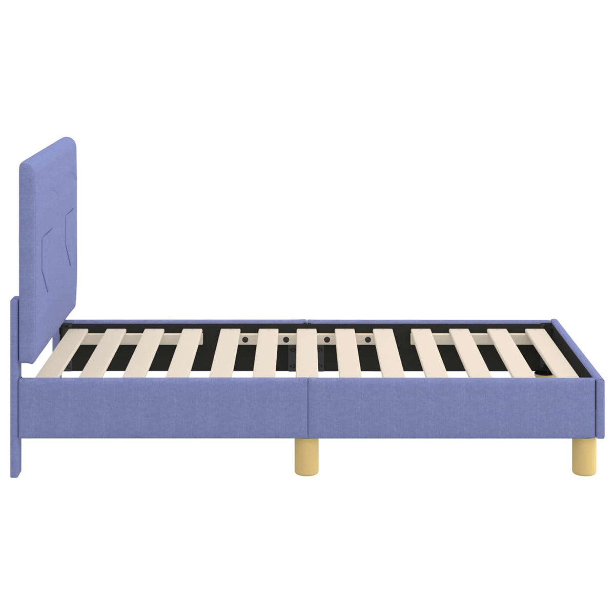 Okvir kreveta za malu djecu s naslonom Traper plava 70 x 140 cm