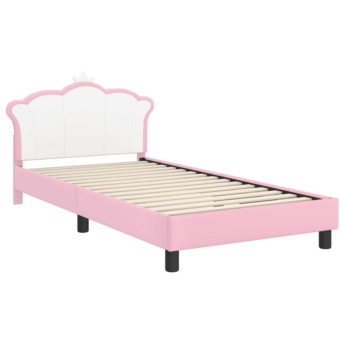 Krevet za djecu s uzglavljem Ružičasta 80 x 200 cm PU