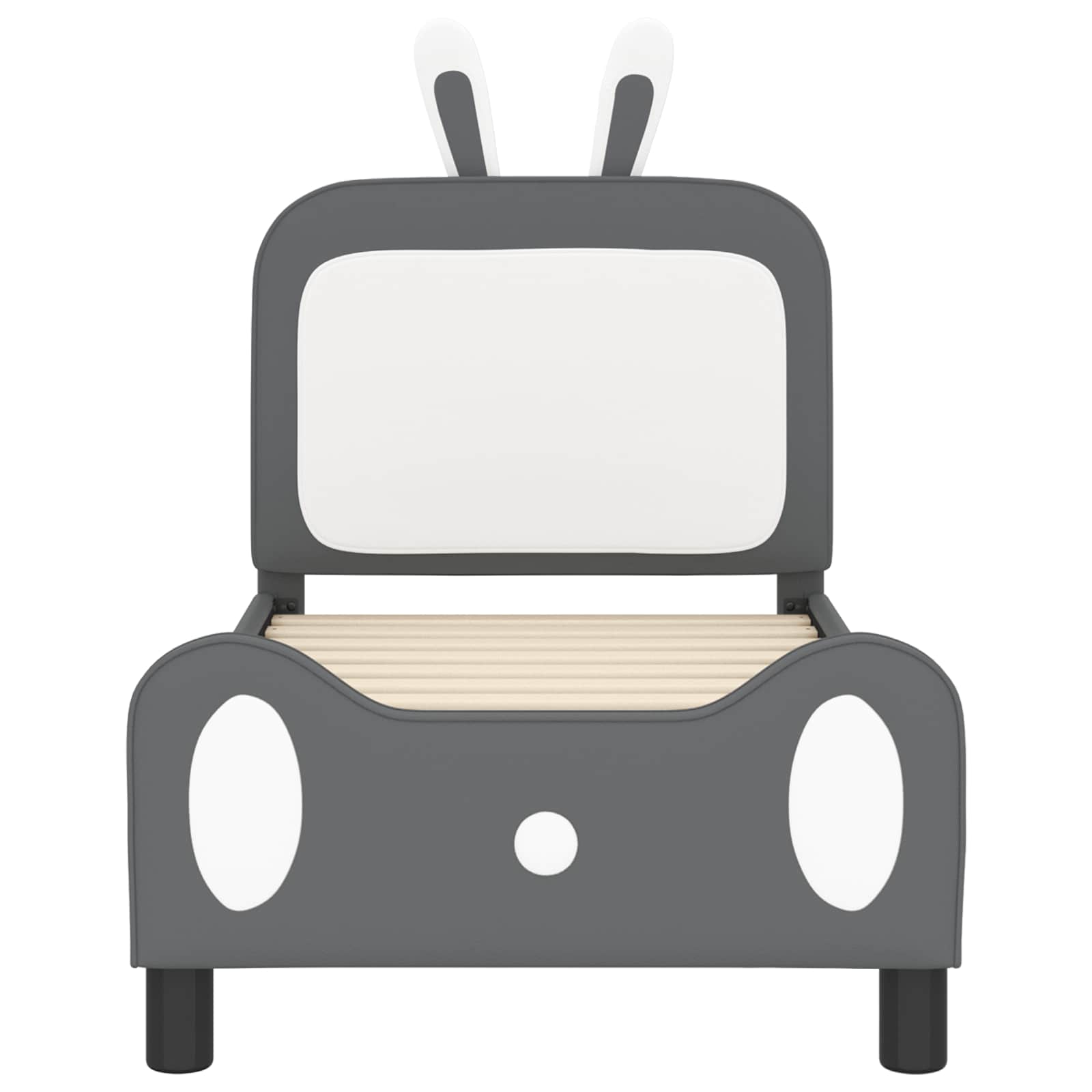 Okvir kreveta za malu djecu s naslonom Svijetlo siva PU