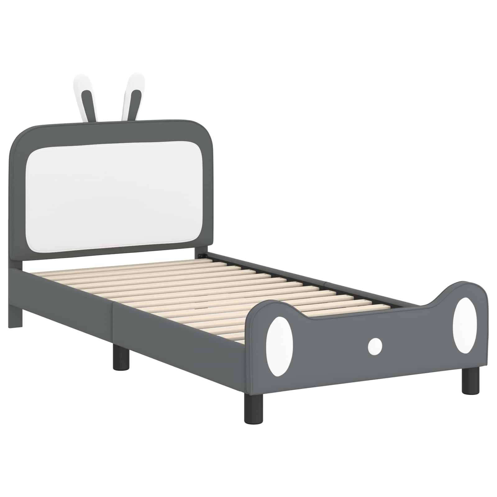 Krevet za djecu s uzglavljem Svijetlo siva 80 x 200 cm PU