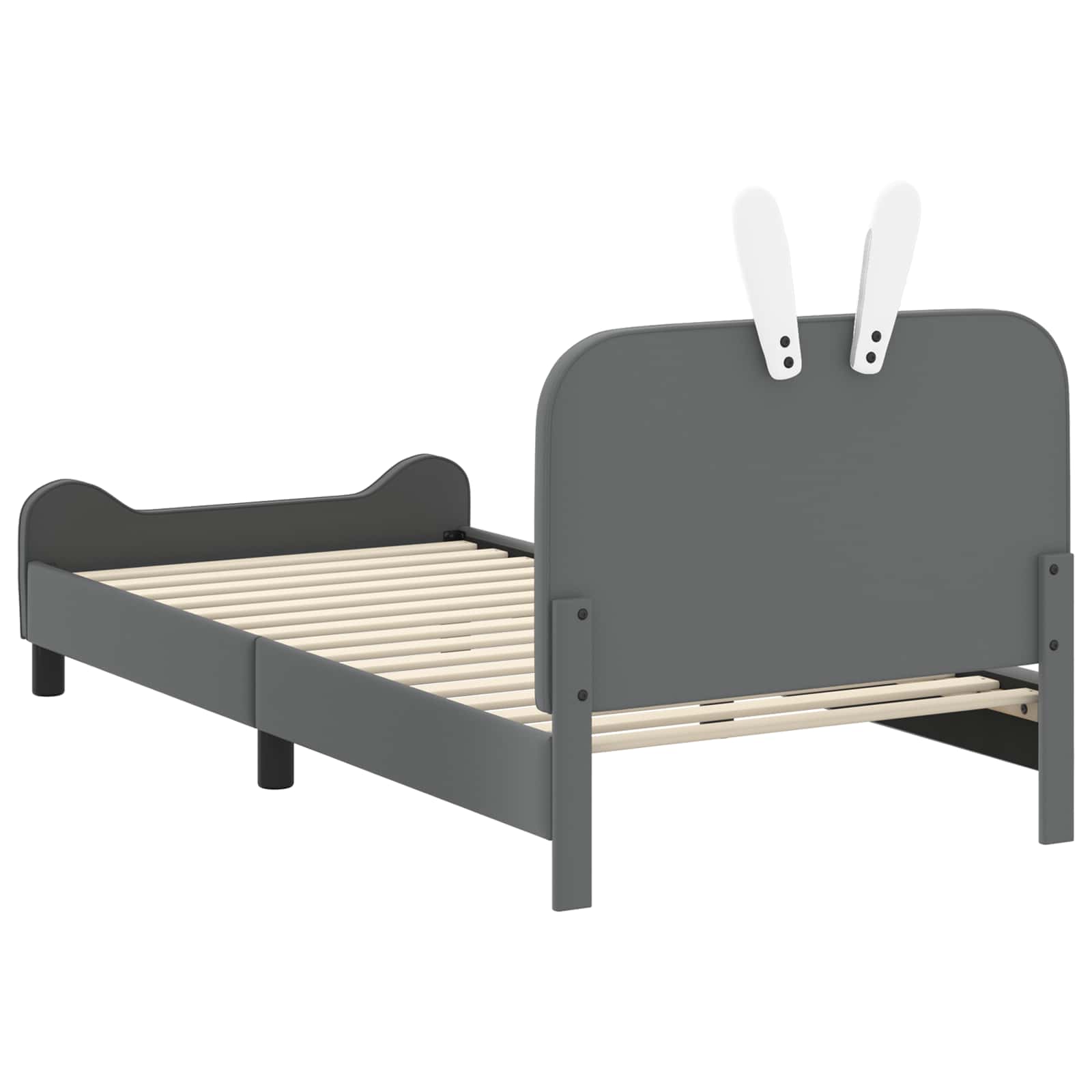 Krevet za djecu s uzglavljem Svijetlo siva 80 x 200 cm PU