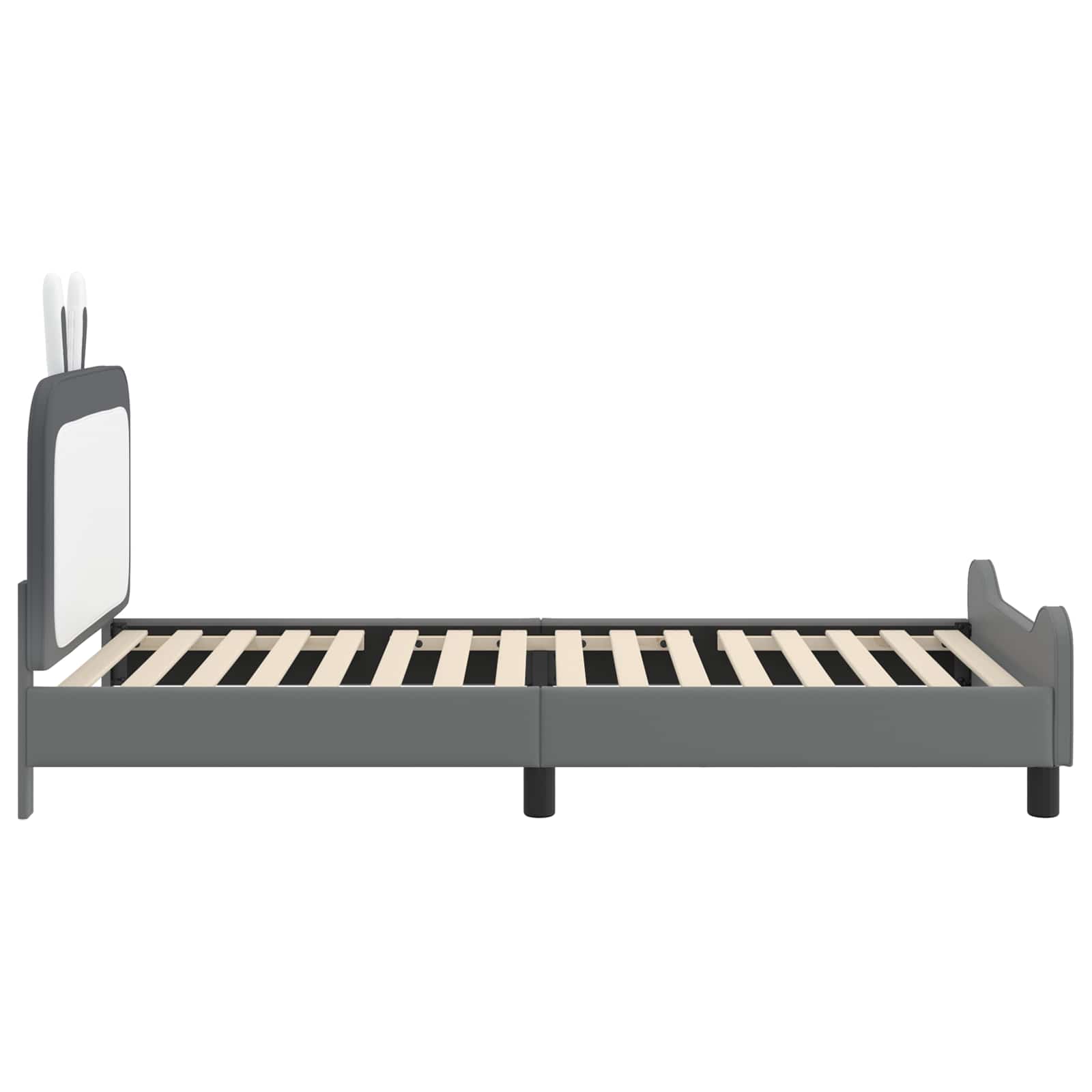 Krevet za djecu s uzglavljem Svijetlo siva 80 x 200 cm PU