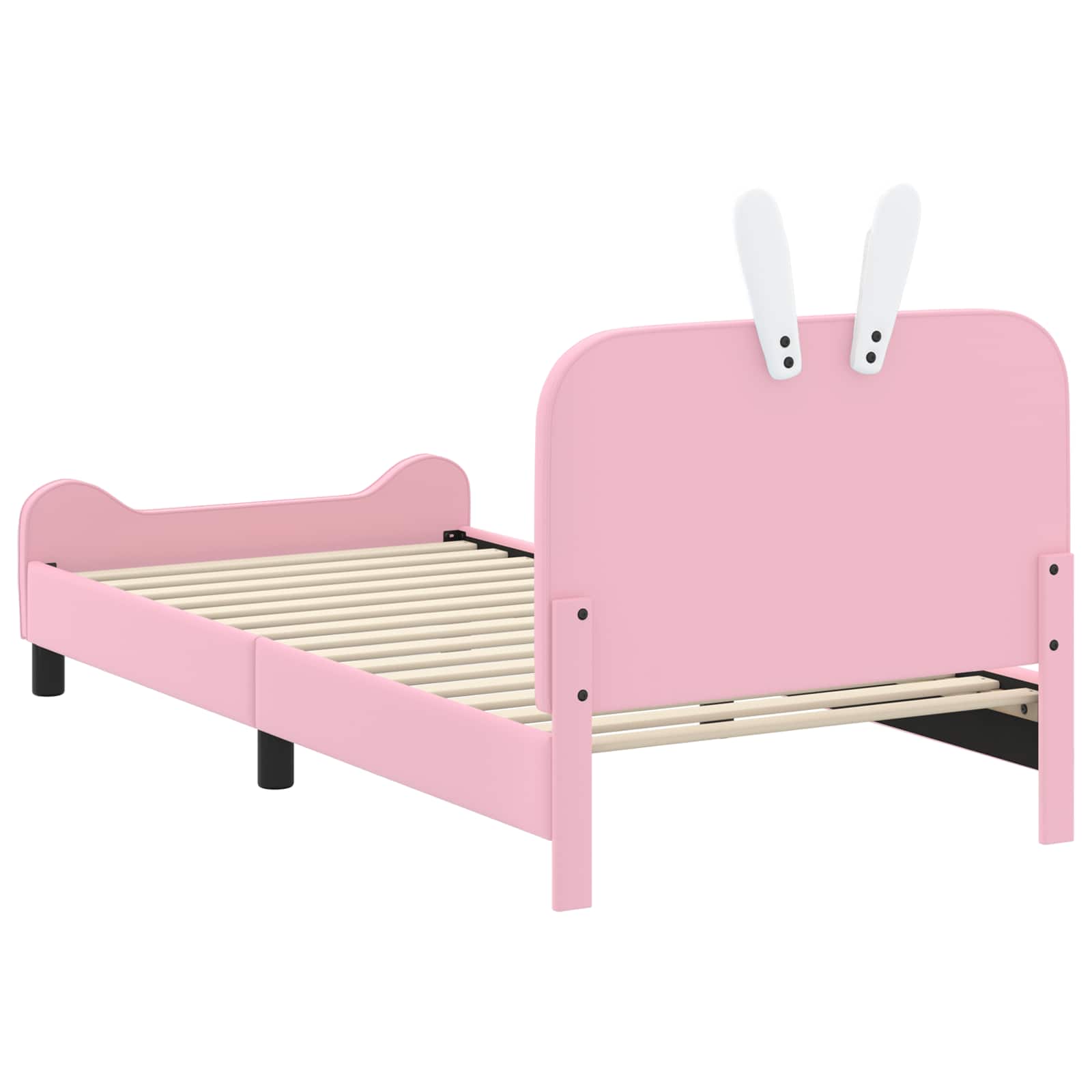 Krevet za djecu s uzglavljem Ružičasta 90 x 190 cm PU
