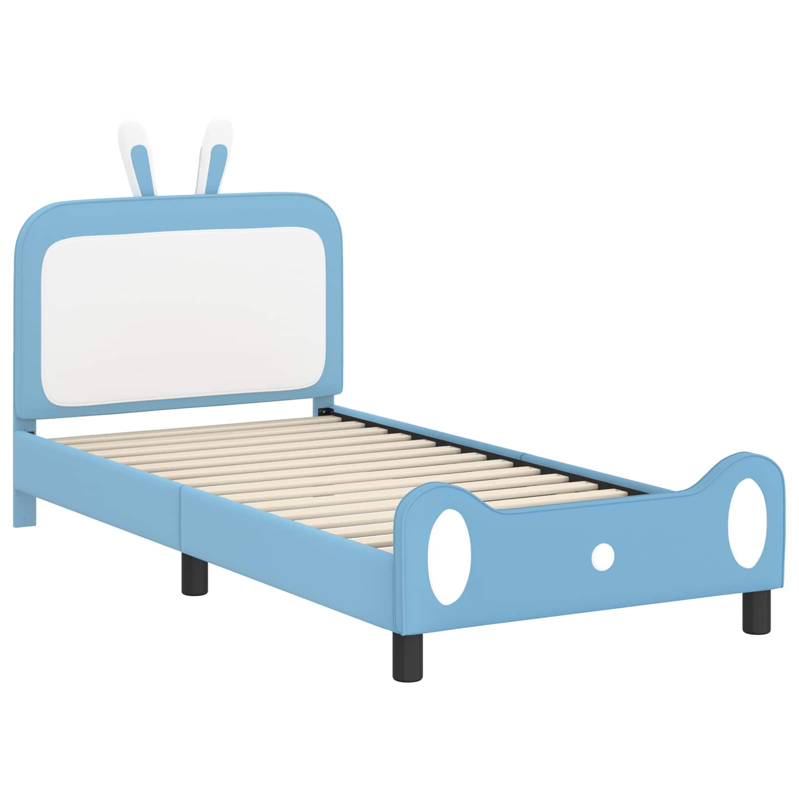 Krevet za djecu s uzglavljem Plava 90 x 190 cm PU