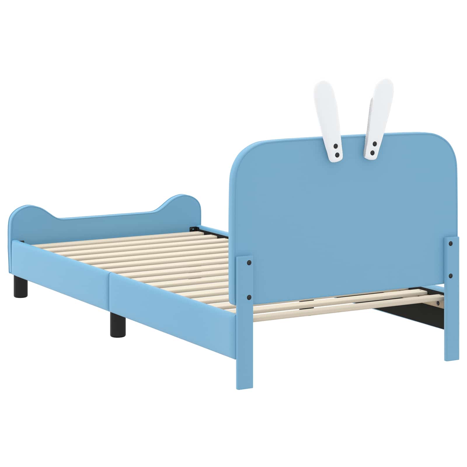 Krevet za djecu s uzglavljem Plava 90 x 190 cm PU